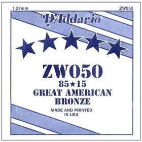 Resim Daddario Zw050 Akustik Tek Tel 5 No Mi 