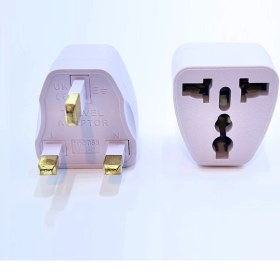 Resim Aogo Seyahat Fişi Adaptörü Tip G Plug Adapter Üniversal 3 Pinli Fiş 10A 