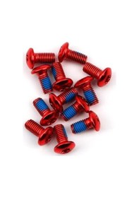 Resim Pro Bisiklet Scooter Fren Disk Vidası Rotor Civatası 6 Vida Mtb Rotor Vidası 12li Paket Kırmızı 