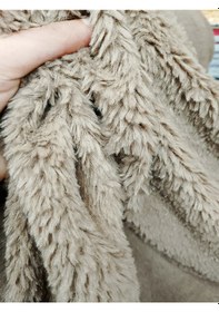 Resim Toskana Peluş Kumaş Koyu Kahverengi 