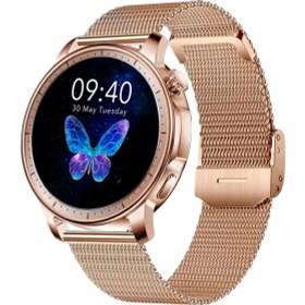 Resim Spovan Papillon Crown Amoled Sesli Görüşme Kadın Akıllı Saat 