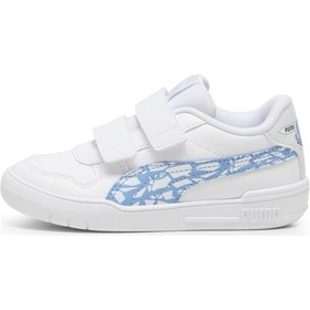 Resim Puma Multiflex Slıcy Moster V Inf 398013-01 İlk Adım Bebek Ortopedik Çocuk Spor Ayakkabı Beyaz 