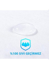 Resim Dört Mevsim Tek Kişilik Alez Fitted Sıvı Geçirmez Yatak Koruyucu (435604955) 