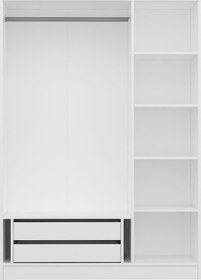 Resim Minar Kale 135cm Giyinme Dolabı Beyaz - 210cm Beyaz 