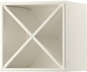 Resim Şarap rafı, kırık beyaz, 40x37x40 cm 