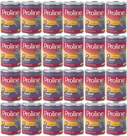 Resim Pro Line Dana Etli Yetişkin Kedi Konservesi 24 x 400 G 