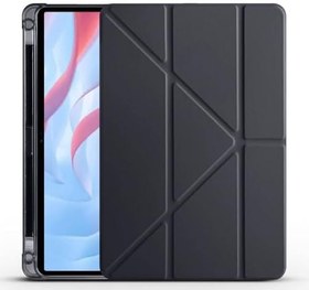 Resim Zore Huawei ile uyumlu Honor ile uyumlu Pad X8 Pro 11.5' Kılıf Tri Folding Kalem Bölmeli Standlı Kılıf Siyah 