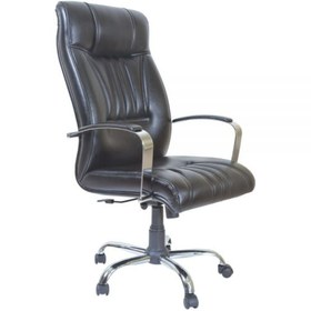 Resim Bubuhome Lale Nikelajlı Deri U Ayak Misafir Bekleme Koltuğu 