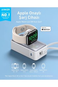 Resim Anker Maggo Powerbank (10K, 35W, Apple Watch İçin) - Beyaz - A1657 