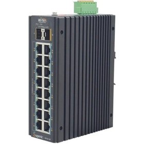 Resim Wı-tek 16port 240w Full Poe Wı-sp3018f 16ge Gıgabıt 2x Sfp Yönetilemez Endüstriyel Switch 