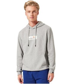 Resim Erkek Kapüşonlu Sweatshirt Gri Melanj 