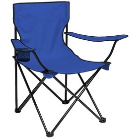 Resim Katlanır Kamp Piknik Sandalyesi - Bardaklıklı - Dy.001 - Lacivert - Taşıma Çantalı Çok Renkli 