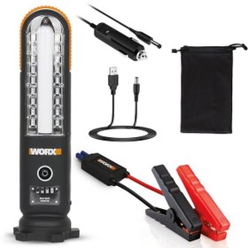 Resim WORX WX852.1 12V 500Amp Lityum-Polymer Akü Takviye + Powerbank + Led Lamba 