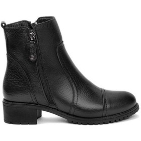 Resim Voyager 7550 Zn Kadın Siyah Arizona Deri Bot-Siyah 