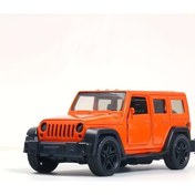 Resim Tcherchi Wrangler Off-road Araç Modeli İçin Alaşım Araba Modeli Simülasyonu Alaşım Geri Çekin Çocuk Oyuncak Araba Turuncu 