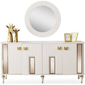 Resim Askar Mdf Konsol Ve Ayna Aytaşı 