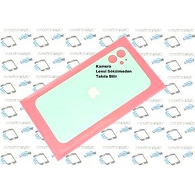 Resim Apple Uyumlu iPhone 11 Arka Pil Batarya Kapağı (CAM) Yeşil 