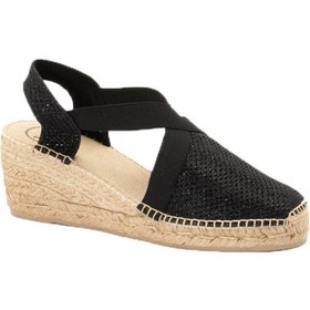 Resim Tonı Pons Trıton Triton Espadril Sandalet Siyah Black 