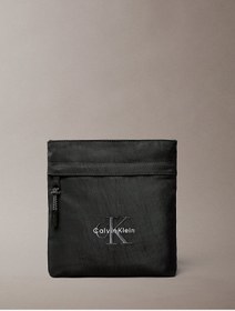 Resim Calvin Klein Erkek Nakış Logolu Çapraz Askılı Postacı Çantası - Siyah 