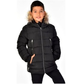 Resim Benitto Kids Natürel Kürklü Erkek Çocuk Mont 51248-siyah Siyah 