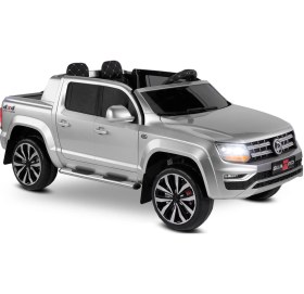 Resim 441 Quattro 4x4 2x12v 9ah Akülü Araba 24v Çift Kişilik Jeep Gri 