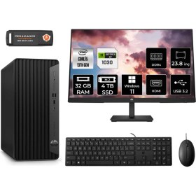 Resim Hp Pro Tower 290 G9 Intel Core I5 13500 32GB 4tb SSD GT1030/4GB 23.8" Fhd Monitör W11H 8T2W9ES Masaüstü Bilgisayar & Per4 USB Bellek 8T2W9ESMNT3380 