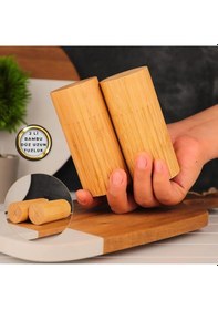 Resim Mien Bambu Uzun 2 Li Tuzluk Biberlik 7b05 Ahşap 