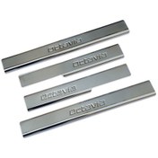 Resim Skoda Octavia A4 Uyumlu Kapı Eşiği 4 Parça 1999-2004 Paslanmaz Krom 