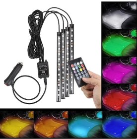Resim Bmw G20 Uyumlu Rgb Ayak Altı Led 12 Led Kumandalı Müzik Duyarlı Araç İçi Aydınlatma 7 Renk 12v 1 