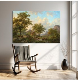 Resim Rustik Doğa Manzarası Kanvas Tablo 