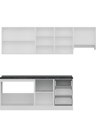 Resim Minar 250 Cm Mutfak Dolabı Beyaz 250-B4 Beyaz 