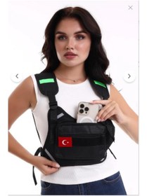 Resim BİKE SKY Bike Sky Motobros Motorcu Göğüs Çantası Reflektörlü Su Geçirmez Kan Grubu A- 