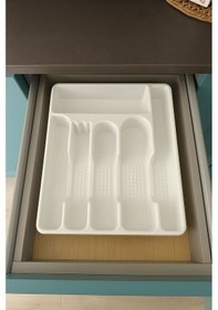 Resim Ny Home Çekmece İçi Kaşıklık 6 Gözlü Beyaz Beyaz 