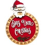 Resim Homyl Yılbaşı Ahşap Advent Takvimi Dekorasyonu Yatak Odası 30cmx23cm 