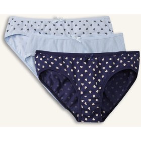 Resim DeFacto Desenli Ribana 3'lü Slip Külot Kız Çocuk H0812A826SP 