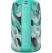 Resim Moly Zealot S32 Mini Bluetooth Hoparlör - Dış Mekan, Derin Taban, Bt/tf Kart/usb/aux Destekli, Camouflage Mavi 