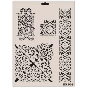 Resim Bucuks Mey Ithalat® Rich Dantel Seri DN-904 Stencil 35X25 cm 