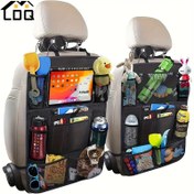 Resim LDQ 1 Adet Dayanıklı Araç Koltuk Arkası Depolama Çantası, Tabletler, Akıllı Telefonlar, Soda Kutuları & Daha Fazlası için Katlanabilir Bölmeli Depolama Çantası, Seyahat İçin İdeal, Araç Depolama Düzenleyici, Arka Koltuk Depolaması, Oda Organizasyonu İçin Mükemmel 