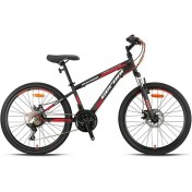 Resim Geroni Magnum 27.5''mtb - 16KADRO - 21VİTES-MEKANİK Disk -Mat Siyah-Gri-Kırmızı 