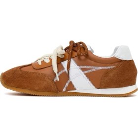 Resim Derimod Kadın Taba Bağcıklı Deri Sneaker 26PFD220914 
