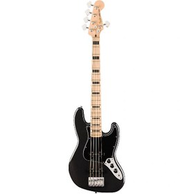 Resim Squier 0378753565 Affinity Active Jazz Bass V 5 Telli Gitar (Black Metallic) | 5 Telli Aktif Bas Metalik Siyah ve Akçaağaç Klavye 