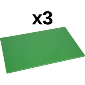 Resim Türkay 3'lü Türkay 50x30x2 cm Polietilen Kesme Tahtası Kesim Levhası 4733 