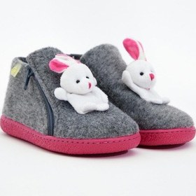 Resim Dudino Dodo Rabbit Çocuk Panduf White/red 