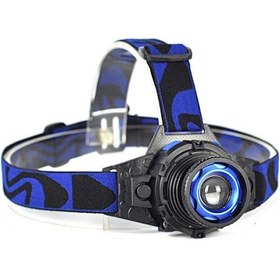 Resim Wt-121 Q5 Şarjlı Mercekli Kafa Feneri Black Çok Renkli 