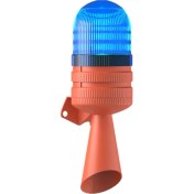 Resim Mesan LED Multifonksiyon Tek Ses Borulu Siren MS 5834 Mavi 85-260VAC 