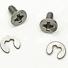 Resim Jayamer Yeni 3DS Yeni 3DS XL LL Değiştirme için Arka Pil Kapağı Vidası 