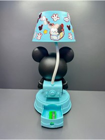Resim Genel Markalar 3 Kademeli Led Işıklı Şarjlı Çocuk Masa Gece Lambası Abajür - Kuromi Hello Kitty Mickey Mouse 