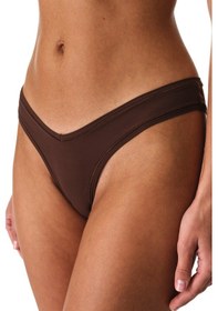 Resim Penti Kahverengi Micro Highleg Brazilian Külot 