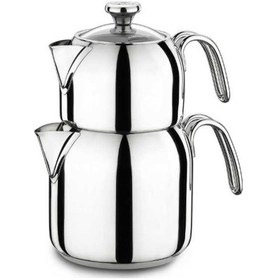 Resim Korkmaz A047 Alia Çaydanlık Takımı Çelik 