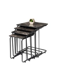 Resim Mobilgen Siyah Mermer Dörtlü C Zigon Siyah Mermer 